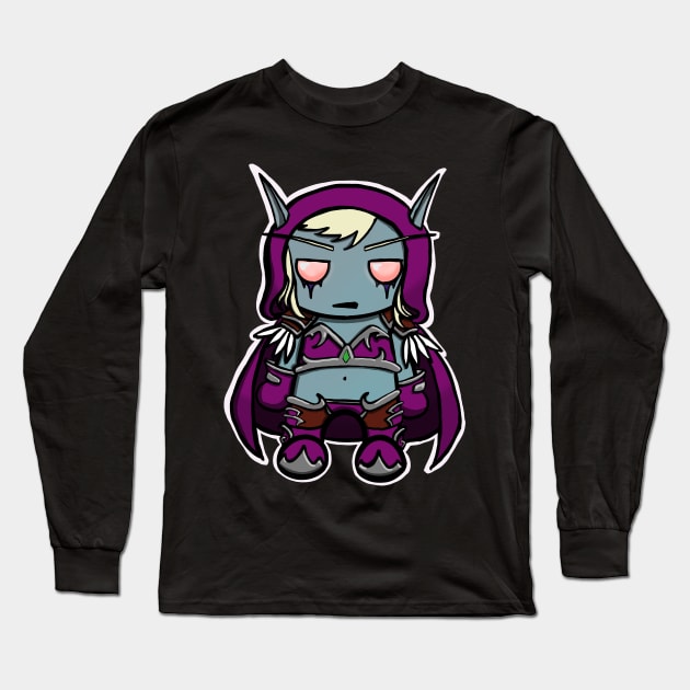 Lady Sylvanas is not impressed Long Sleeve T-Shirt by Tiny Adventures of Caleb